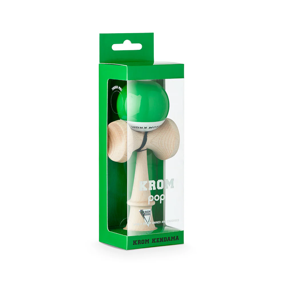 Cumpara Kendama Krom POP LOL STICKY Dark Green KROM <h2>Kendama Krom POP LOL Dark Green – Performanță și Distracție</h2> <p>Kendama Krom POP sticky Dark Green este alegerea perfectă atât pentru <strong>începători</strong> cât și pentru <strong>jucătorii avansați</strong>. Fabricată din <strong>lemn de fag</strong> de înaltă calitate această kendama oferă rezistență echilibru și o experiență de joc autentică.</p> <p>Bila (tama) are un <strong>diametru de </strong> și un strat special <em>LOL sticky clear</em> care asigură aderență excelentă și control maxim. Cu o <strong>ață de 55 cm</strong> și formă <em>CK</em> kendama este ușor de manevrat și ideală pentru trucuri spectaculoase.</p> <p>Modelul <strong>Dark Green</strong> aduce un design modern vibrant și vizibil perfect pentru colecționari și pasionați. Fie că vrei să o folosești la joacă antrenament sau concursuri această kendama îți va oferi performanța dorită.</p> <h3>De ce să alegi Kendama Krom POP de pe ReduceriAngro.ro?</h3> <ul> <li>✅ Produs original <strong>Krom Kendama</strong></li> <li>✅ Materiale durabile – <strong>lemn de fag</strong></li> <li>✅ Potrivită pentru toate nivelurile</li> <li>✅ Preț competitiv și livrare rapidă</li></ul> <h3>Specificații tehnice:</h3><ul> <li>Formă: CK</li> <li>Tama:</li> <li>Material: Lemn de fag</li> <li>Ață: 55 cm</li> <li>Strat: LOL sticky clear</li></ul> <p><strong>Pachetul include:</strong> kendama completă ață de rezervă poster și sticker.</p><br /> . Kendama originala din lemn, ideala pentru freestyle, antrenament si competitie. Potrivita pentru incepatori si avansati. [2]