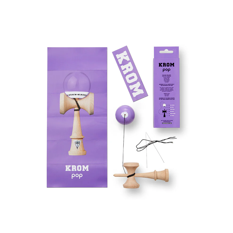 Cumpara Kendama Krom POP POP STICKY Lavender KROM <p data-end="519" data-start="448"><strong data-end="517" data-start="448">Kendama Krom POP sticky Lavender – Stil Control și Originalitate</strong></p><p data-end="805" data-start="521">Kendama Krom POP sticky Lavender este creată pentru pasionații care vor să combine performanța cu un design unic. Fabricată din <strong data-end="664" data-start="649">lemn de fag</strong> rezistent și echipată cu o <strong data-end="709" data-start="692">tama de </strong> acoperită cu strat <strong data-end="749" data-start="729">LOL sticky clear</strong> oferă aderență maximă și stabilitate în orice trick.</p><p data-end="969" data-start="807">Culoarea <strong data-end="828" data-start="816">Lavender</strong> adaugă un aer elegant și fresh ideală pentru colecționari dar și pentru cei care vor să iasă în evidență la antrenamente sau competiții.</p><p data-end="1244" data-start="971"><strong data-end="1032" data-start="971">De ce să cumperi Kendama Krom POP de pe ReduceriAngro.ro?</strong><br data-end="1035" data-start="1032" />🚀 Produs original <strong data-end="1070" data-start="1054">KROM Kendama</strong><br data-end="1073" data-start="1070" />🌍 Unul dintre cele mai vândute modele la nivel global<br data-end="1130" data-start="1127" />🎯 Perfectă pentru toate nivelurile – de la începători la profesioniști<br data-end="1204" data-start="1201" />💸 Preț competitiv și oferte exclusive</p><p data-end="1386" data-start="1246"><strong data-end="1271" data-start="1246">Specificații tehnice:</strong><br data-end="1274" data-start="1271" />• Formă: <strong data-end="1289" data-start="1283">CK</strong><br data-end="1292" data-start="1289" />• Material: <strong data-end="1319" data-start="1304">Lemn de fag</strong><br data-end="1322" data-start="1319" />• Tama: cu strat LOL sticky clear<br data-end="1368" data-start="1365" />• Ață: <strong data-end="1384" data-start="1375">55 cm</strong></p><p data-end="1472" data-start="1388"><strong data-end="1409" data-start="1388">Pachetul include:</strong><br data-end="1412" data-start="1409" />Kendama completă ață de rezervă poster și sticker bonus.</p><p data-end="1554" data-start="1474">💡 Ideală pentru cadouri antrenamente zilnice și colecții premium de kendame!</p>. Kendama originala din lemn, ideala pentru freestyle, antrenament si competitie. Potrivita pentru incepatori si avansati. [7]