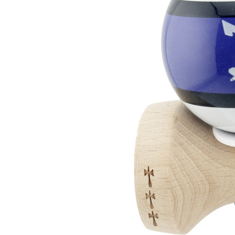 Kendama X Zen Series, Profesionala, Cupe Mari, Super Sticky, Gaura in Baza, Rulment, Ata 55cm, Violet [7]