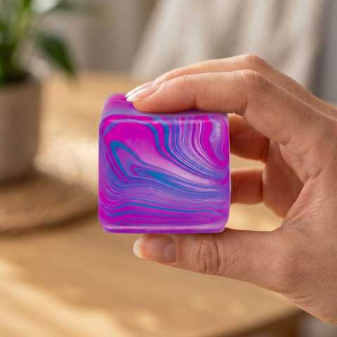 Cub Fidget 3D de Gheata Linii Flow - Jucarie Antistres REVO Market [2]