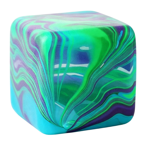 Jucarii Squishy - Cub Fidget 3D de Gheata Linii Flow - Jucarie Antistres REVO Market