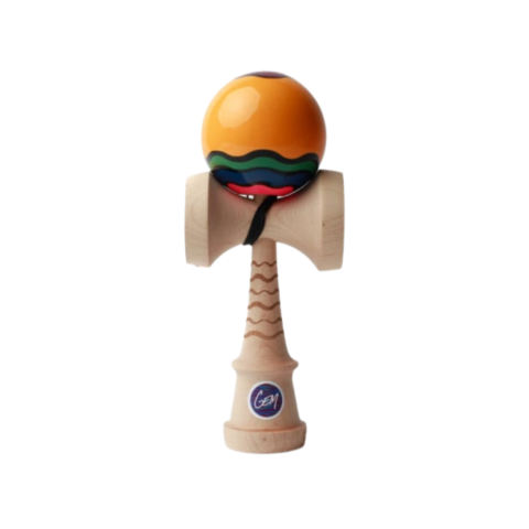 Pro Models / Signature - Cumpara George Marshall Signature Model Kendama - Sweets Sweets Sweets George Marshall Signature Model Kendama Product Features: Maple ken with etched wave lines Brilliant graphics on the tama from top to bottom Choice of Sticky Clear or Cushion Clear finish Extra string, sticker pack & instructions. Kendama originala din lemn, ideala pentru freestyle, antrenament si competitie. Potrivita pentru incepatori si avansati.