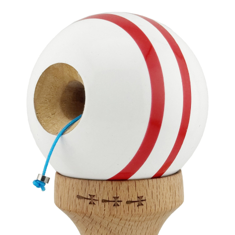 Kendama X CHICANOS, Super Sticky cu Cupe Mari, Rulment Metalic, din lemn 18 cm, Ata 55 cm, Albastru/Alb - ReduceriAngro.ro [4]