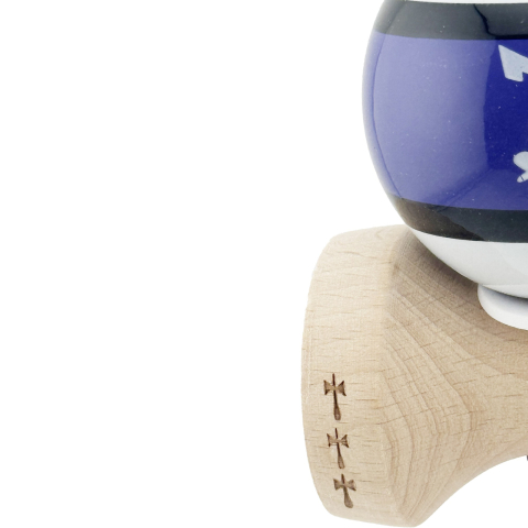 Kendama X Zen Series, Profesionala, Cupe Mari, Super Sticky, Gaura in Baza, Rulment, Ata 55cm, Violet [6]