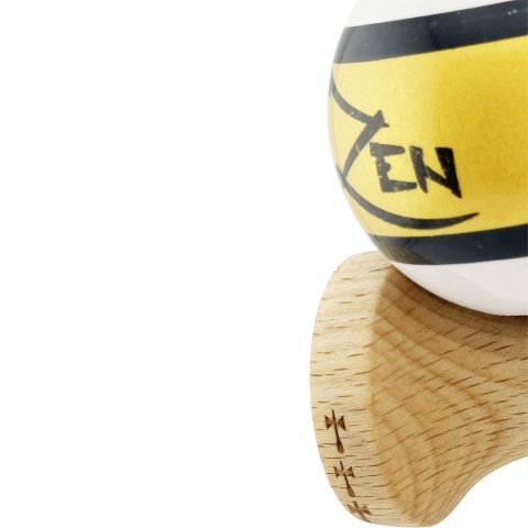 Kendama X ZEN, Super Sticky Legendary Cupe Mari, Rulment Metalic cu Ata 55 cm, Auriu/Alb - ReduceriAngro.ro [5]
