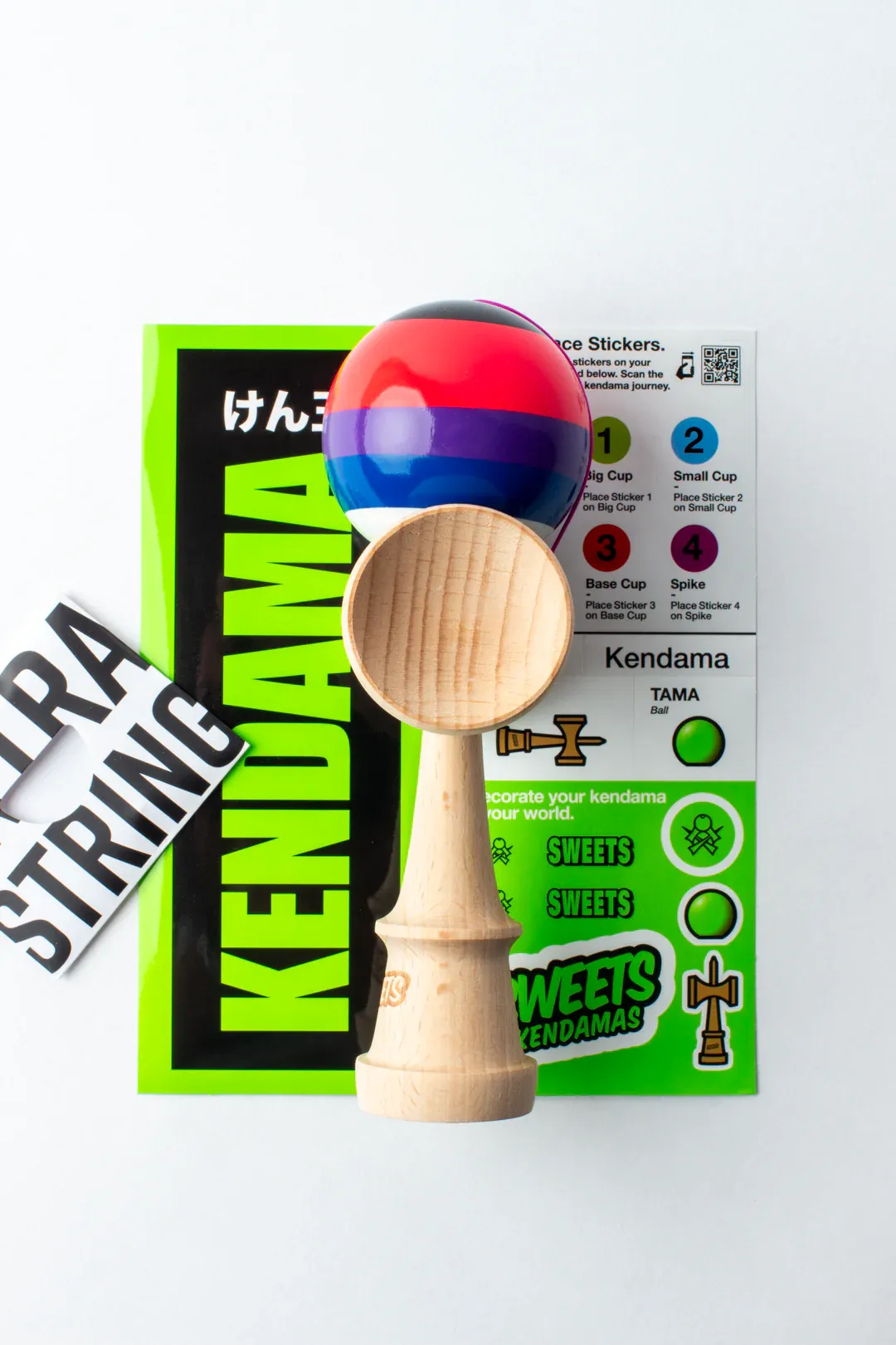 Cumpara Sweets Kendama Classic 5 Stripe Slushy Sweets <p>Alege-ti modelul preferat din noua gama de kendame Sweets si exerseaza trick-urile preferate!</p><p>Colectia Prime 5 stripes ne aduce 4 modele diferite de kendame, cu un design inovativ si o constructie foarte bine echilibrata, care cu siguranta vor duce jocul la un alt nivel.</p><p>Tama, vopsita in laboratoarele Sweets cu Prime Tacky, se remarca prin cele 5 dungi de culori diferite, care marcheaza gaura, pentru ca tu sa o poti urmari mai usor in miscare.</p><p>Noua Prime Slushy este o kendama formidabila pentru a porni o competitie interesanta si fascinanta, fara prea multe pregatiri.</p><p>Ia-ti Kendama Prime 5 Stripes - Slushy  si scoate-o la o intrecere cu ceilalti! </p><p>La fiecare Sweets Kendama Prime - 5 Stripes comandata, vei primi stickere, 1 manual de instructiuni, ata si margica de rezerva. </p>. Kendama originala din lemn, ideala pentru freestyle, antrenament si competitie. Potrivita pentru incepatori si avansati. [1]