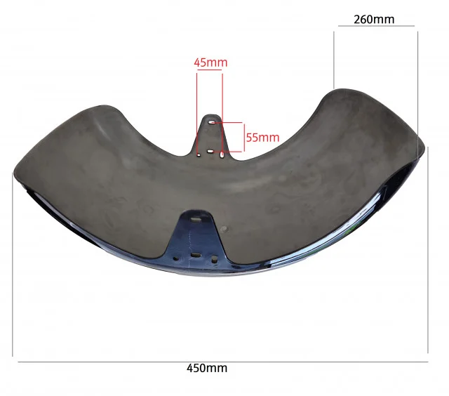 Apărătoare față scuter electric CityCoco – aripă față, compatibilitate universală [2]