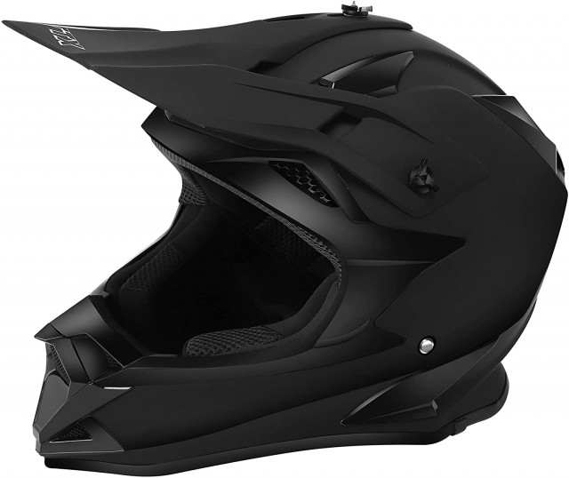 Cască ATV / Enduro Negru Mat XL (61–62 cm) — Protecție off‑road, ventilație optimizată [3]