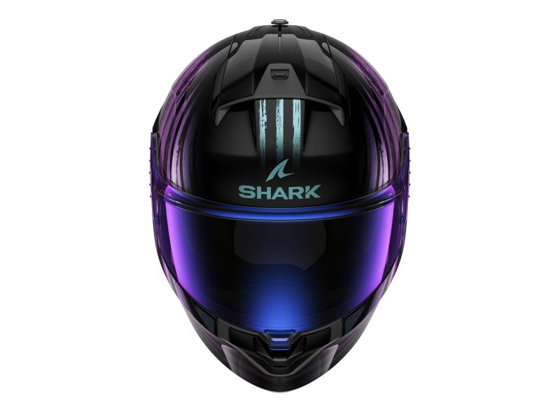 Cască integrală SHARK Ridill 2 Assya – lucios negru/violet [3]