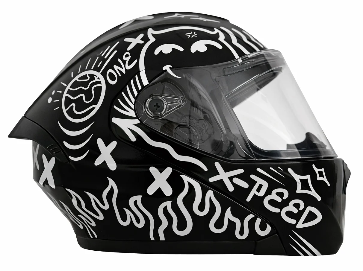 Cască moto X‑ONE X‑3000 GT X‑PEED – Modulară, Negru, Mărimea L (59–60 cm) [5]