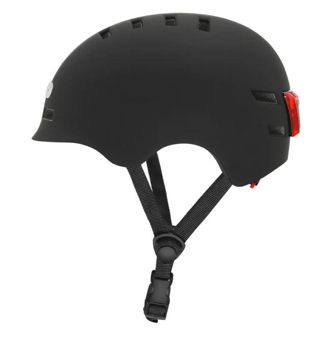 Casca protecție urbană cu lumini LED integrate Negru Mat | Mărime ajustabilă [3]