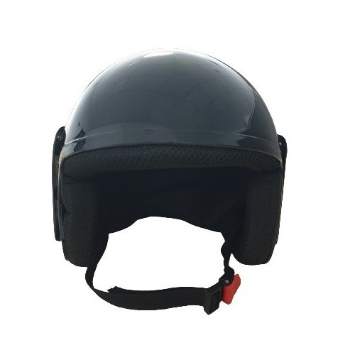 Cască scuter Open Face Negru Lucios — Design simplu, confort urban [3]