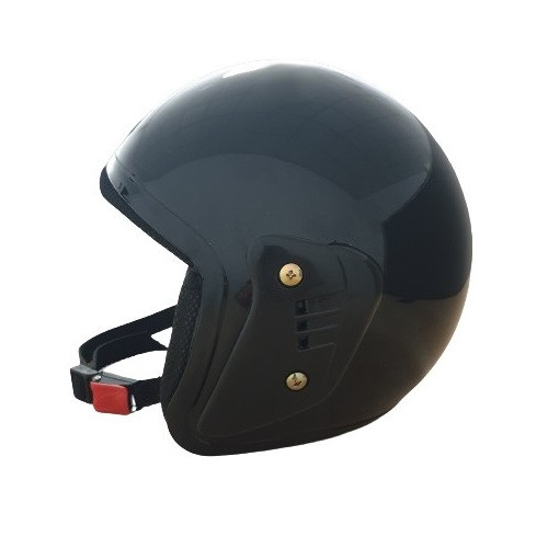 Cască scuter Open Face Negru Lucios — Design simplu, confort urban [2]