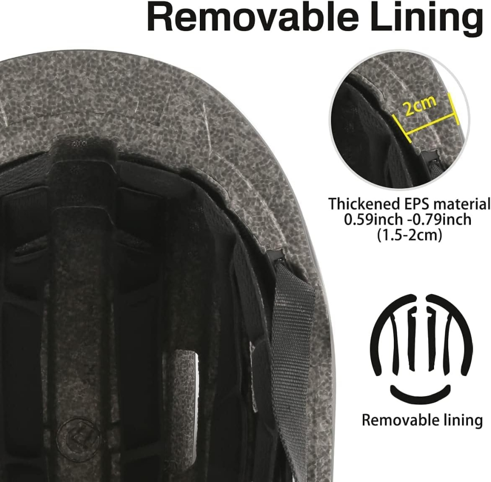 Casca trotinetă LED cu vizieră Negru Mat L 58-60 cm | Baterie litiu reîncărcabilă [4]