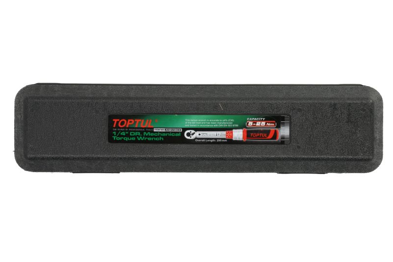 Cheie dinamometrică TOPTUL – 1/4", 5–25 Nm, 29.5 cm, profesională [2]