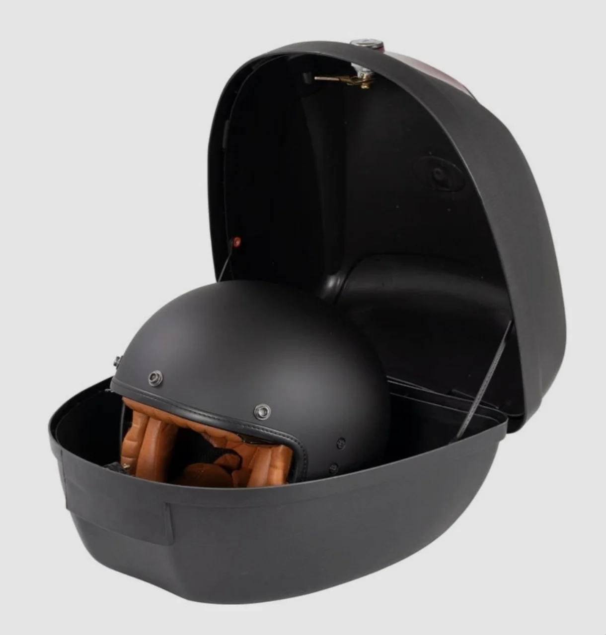 Cutie portbagaj 2410 neagră pentru scuter | ABS 24L cu stop reflectorizant și închidere cu cheie [2]