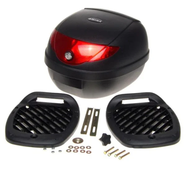 Cutie portbagaj Awina neagră 24L | ABS, stop reflectorizant, închidere cu cheie [2]