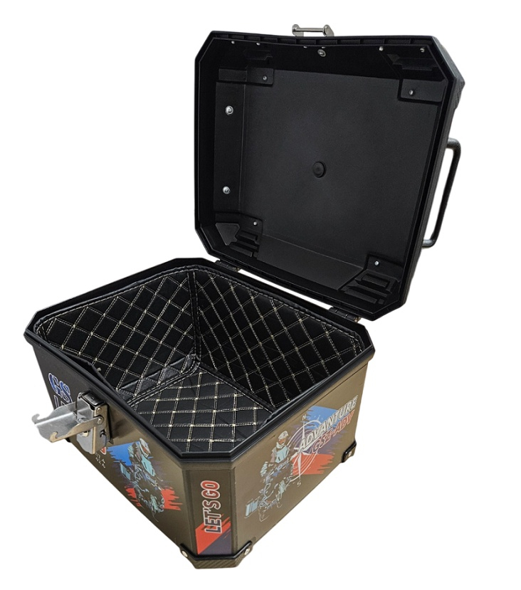 Cutie portbagaj GS Enduro Lets Go 45L | Cutie moto 45L cu cheie și prindere inclusă [2]