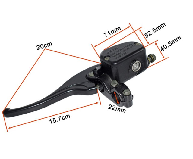 Manetă Frână Hidraulică ATV Stânga (cu Blocator) – Cu Senzor Inclus [5]
