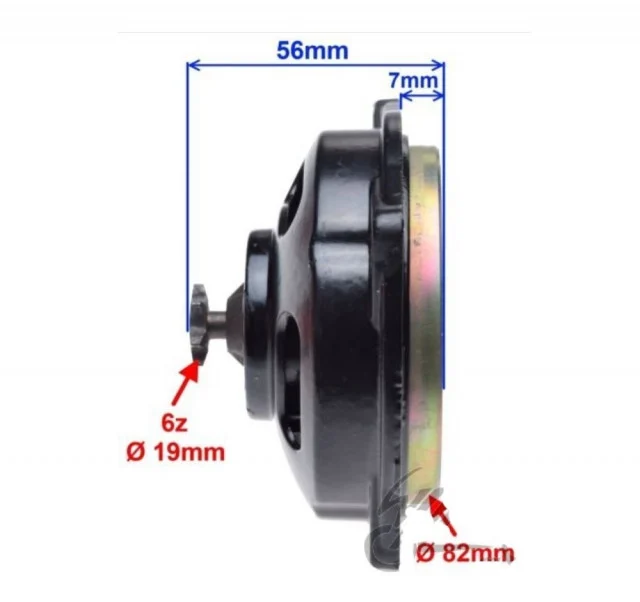 Oală ambreiaj Pocket Bike – 7 dinți (mici), diametru 77.5 mm [2]