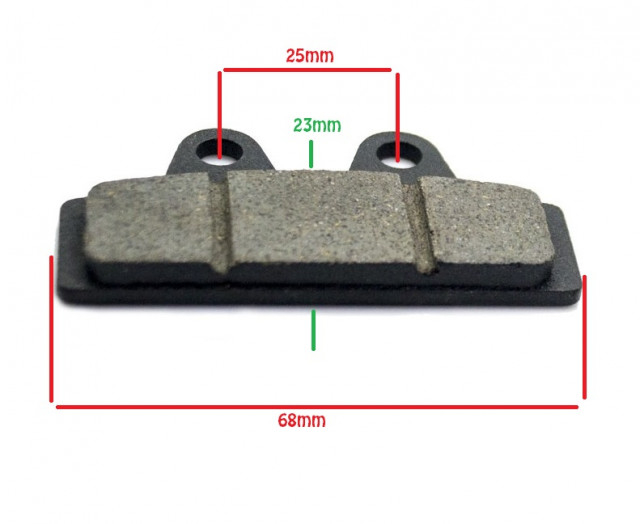 Plăcuțe frână față scuter electric CityCoco / Harley – set 2 bucăți [2]