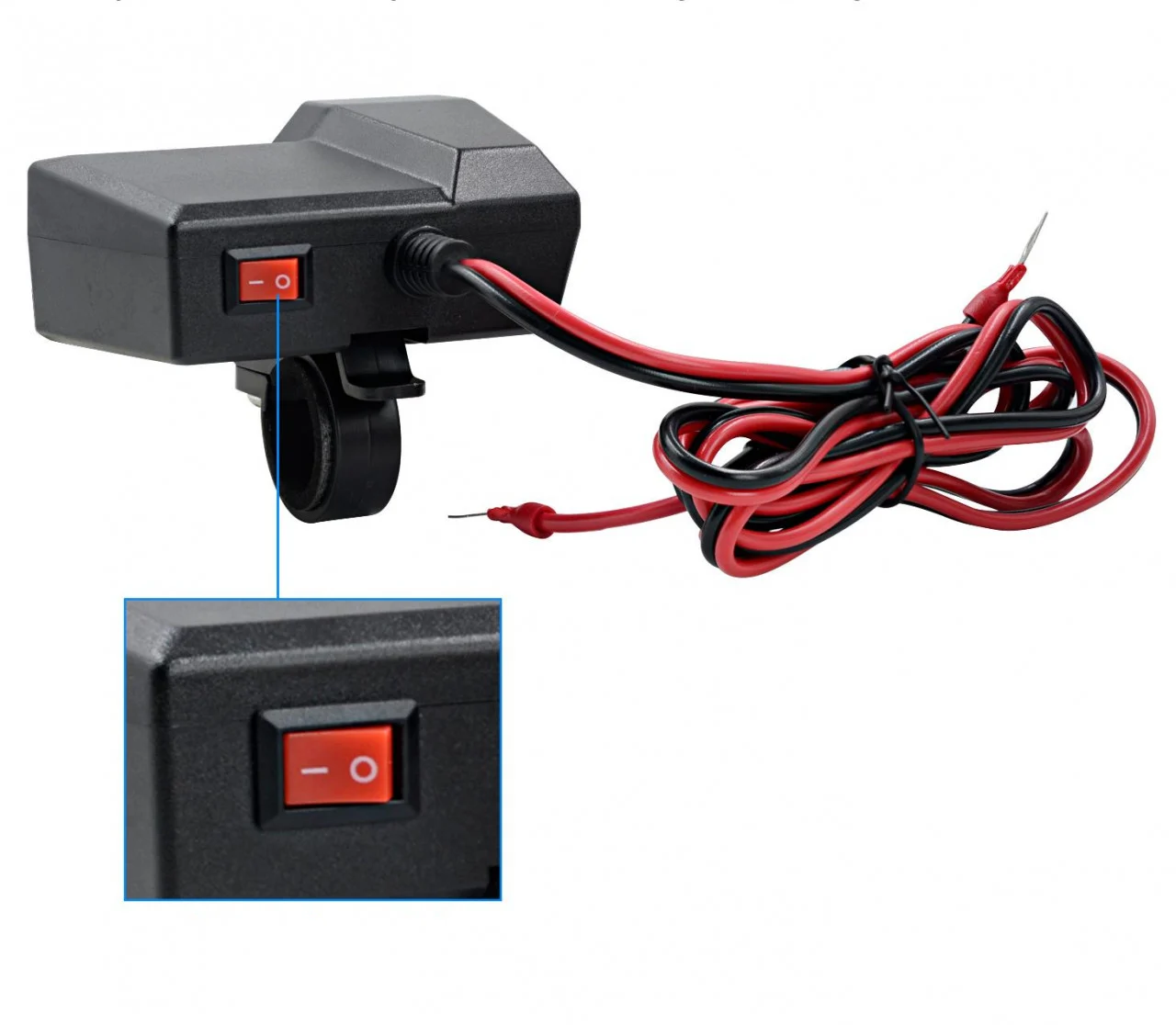 Priză alimentare Moto / ATV 12V + USB 5V – cablu 150 cm [3]