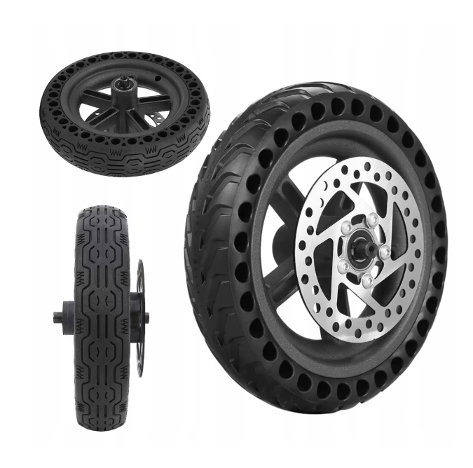 Roată completă 8.5 inch pentru trotinetă Xiaomi M365 – cauciuc plin fagure + disc frână inclus [7]