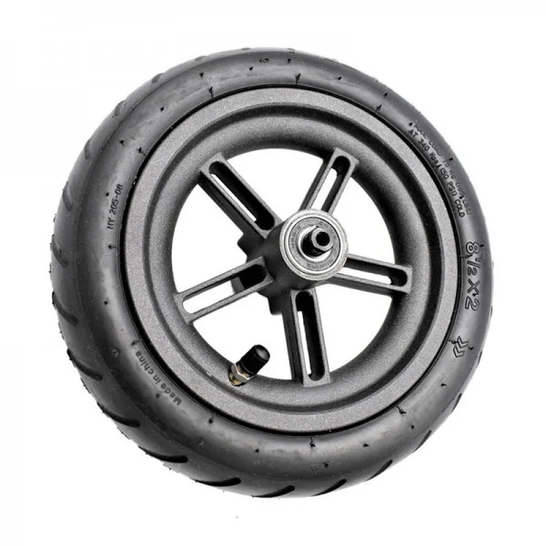 Roată spate trotinetă electrică 10 inch (cauciuc cu cameră) – completă, montată [4]