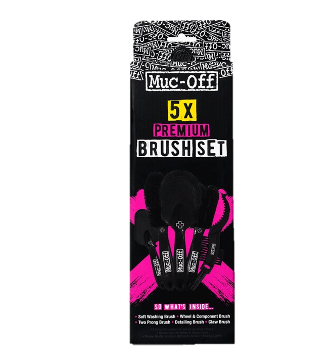 Set 5 perii premium Muc-Off 206 – Kit profesional curățare motocicletă / bicicletă [3]
