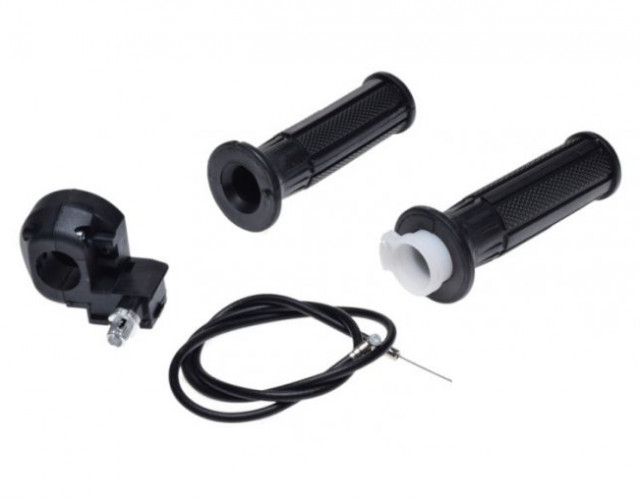 Set accelerație Pocket Bike – cablu 820 mm + mansoane + bloc lumini [2]