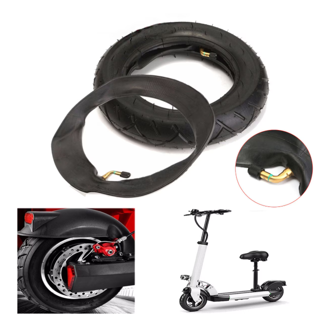 Set Cauciuc + Cameră Trotinetă / Scuter Electric 10×2.125 – ventil auto [2]