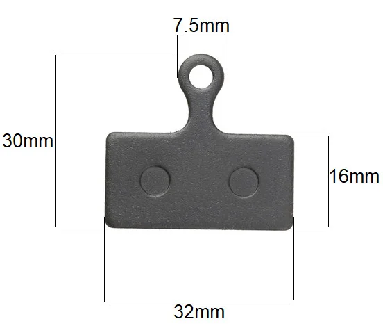 Set plăcuțe frână bicicletă / trotinetă – Model 01F (compatibil Shimano BR‑M985) [2]