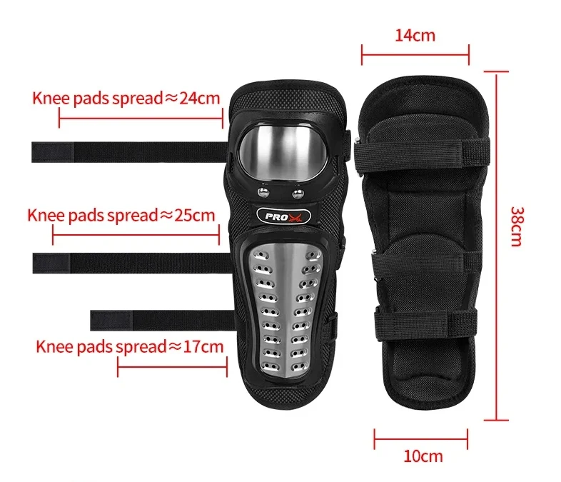 Set protecții PRO‑BIKER 4 bucăți genunchi și coate din oțel inoxidabil | Off‑road [3]