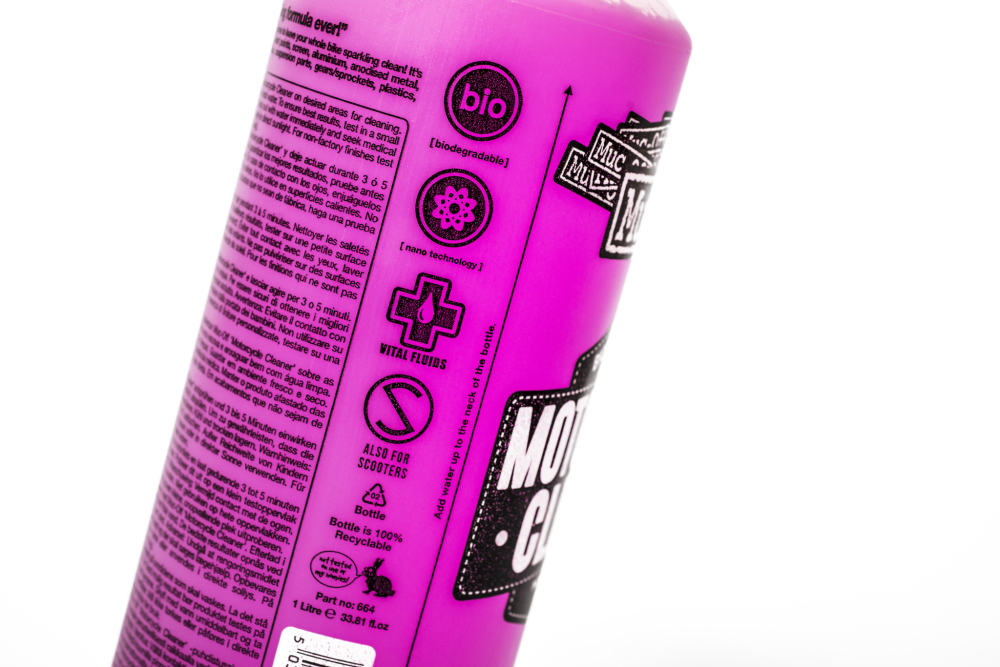 Soluție curățare moto Muc-Off 664‑CTJ – Nano Tech Motorcycle Cleaner 1L cu trăgaci [4]