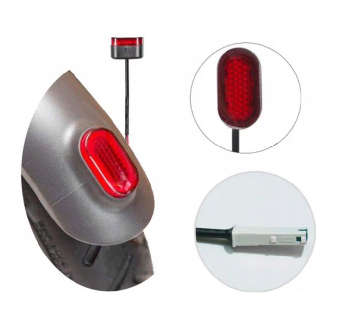 Stop frână LED pentru trotinetă electrică Xiaomi M365 / M365 Pro – lumină spate, negru [4]