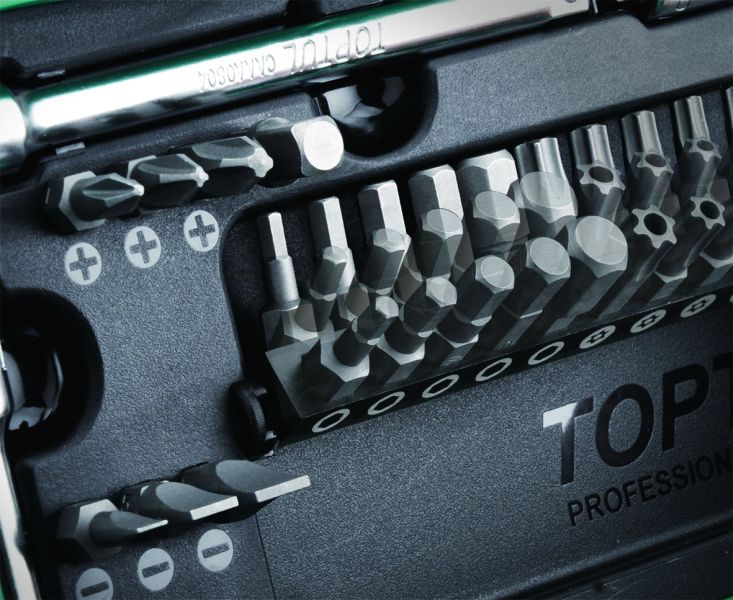 Trusă de scule TOPTUL – 41 piese, 1/4", HEX / PH / SL / PZ / TORX Tamper, profesională [4]