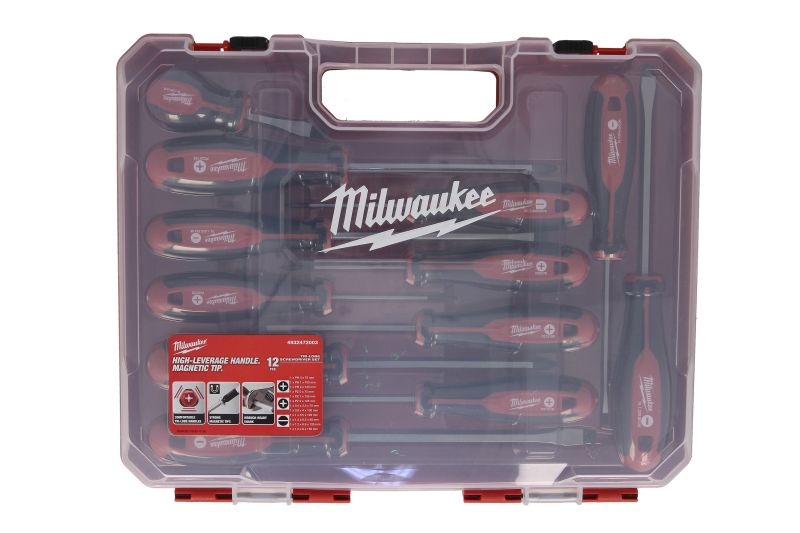Trusă șurubelnițe Milwaukee – 12 buc, PH / PZ / SL, în cutie plastic [4]