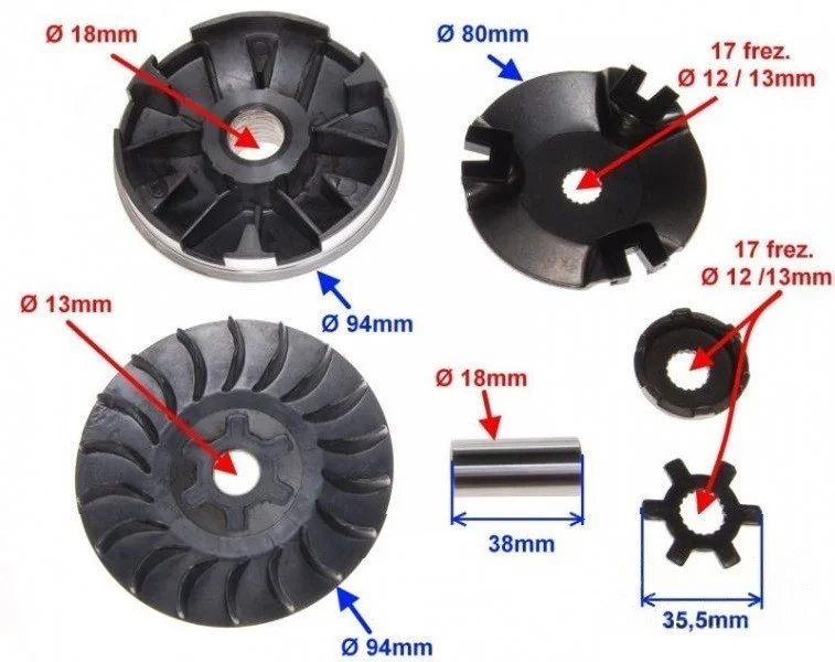 Variator scuter Yamaha BWS 50cc [2]