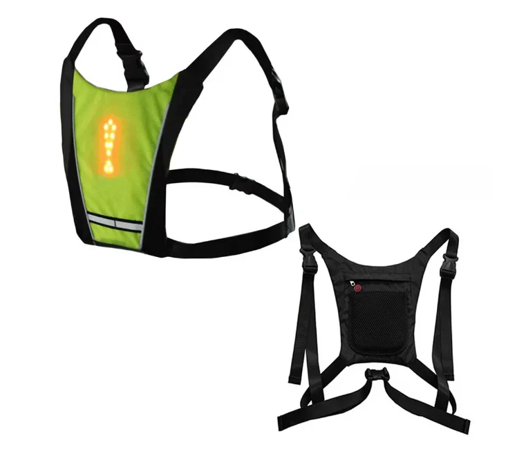 Vestă semnalizare LED cu acumulator reîncărcabil USB | Vestă vizibilitate [2]