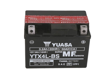 Acumulator moto YUASA YTX4L‑BS 12V 3Ah 50A – AGM, fără întreținere, încărcare uscată [3]