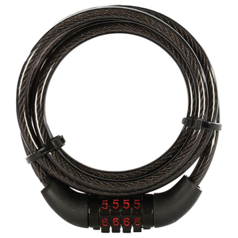 Antifurt - Antifurt OXFORD Combi6 – Cablu cu cifru 1500 × 6 mm – Negru