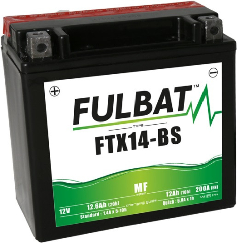 Electrica si Baterii - Baterie fără întreținere FULBAT FTX14‑BS (YTX14‑BS)