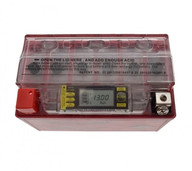 Baterie gel Scuter / ATV 12V 7Ah cu display – Borna pozitivă pe stânga [2]