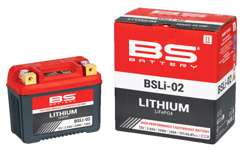 Electrica si Baterii - Baterie moto Lithium BS-BATTERY BSLI-02, 12.8V 2Ah, LiFePO4, ultrausoara, performanta maxima