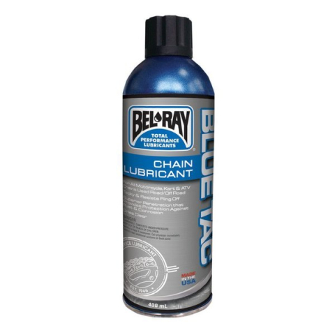 Curatare si Intretinere - Bel-Ray Blue Tac Chain Lubricant 400ml – spray premium pentru lanturi moto