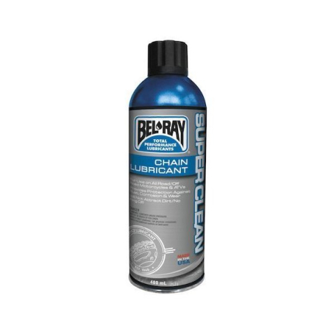 Curatare si Intretinere - Bel-Ray SuperClean Chain Lubricant 400ml – spray premium pentru lanturi moto