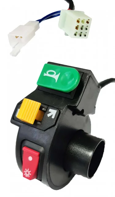 Trotinete Electrice - Bloc lumini scuter electric CityCoco (60V) – pentru ghidon 22 mm, cu lumini, semnalizare și claxon