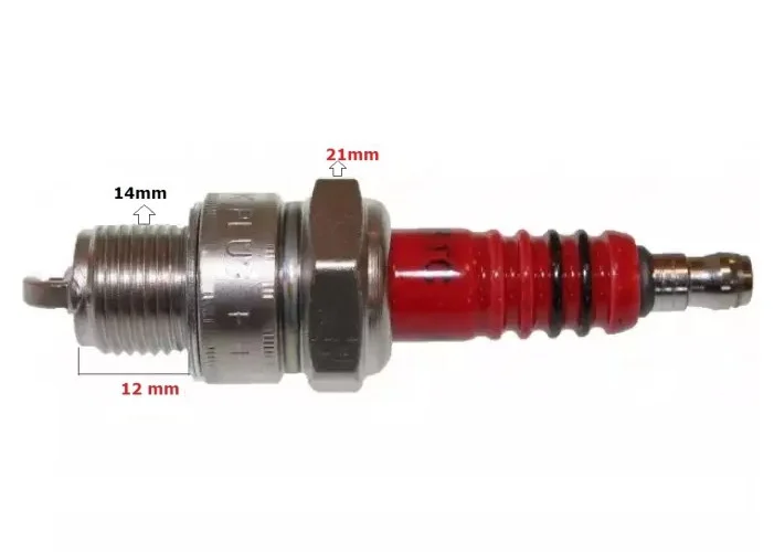 Bujie moto / scuter 2 timpi – calotă scurtă [1]