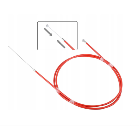 Cablu de frână 190 cm pentru trotinetă electrică Xiaomi M365 / M365 Pro / M187 – oțel inoxidabil, anti‑coroziune, roșu [2]