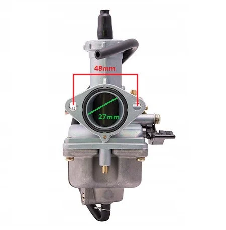 Carburator ATV 150–200cc PZ27 – prinderi 48 mm, admisie 27 mm, flanșă 40 mm [3]